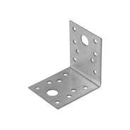 Уголок крепежный 55х70x70 mm KU 2.5 mm белый цинк  STARFIX SMP-64941-1