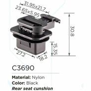 Клипса для крепления внутренней обшивки а/м Хонда пластиковая (100шт/уп.)  ...Forsage клипса C3690(Honda)
