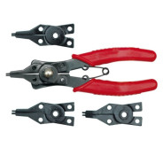 Щипцы-cъемник стопорных колец с насадками (5пр.) 150mm  VOREL 43510