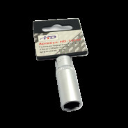 Головка торцевая 1/4" 6гр. 13мм L50мм CrV на держателе  H-D HD-1424P