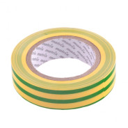 Изолента ПВХ, 15 mm х 10 м, желто-зеленая, 150мкм  Matrix 88776