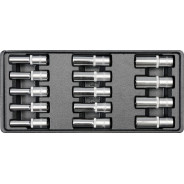 Головки 1/2", 8-21мм, 6гр (набор 14шт.)  YATO YT-5539