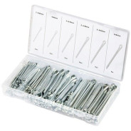 Набор шплинтов, S головки х L: 3.2х50, 4х64, 4.8х76, 6.4х50, 6.4х76, 8х64 мм, 144 предм.  ...Сибртех 47603