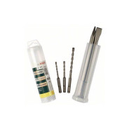 Набор 5-8мм 3 сверла и 2 зубила SDS+,  BOSCH 2607019455