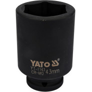 Головка торцевая ударная 3/4" 6гр. 43mm L90mm CrMo  YATO YT-1143