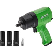 Пневмогайковерт 1/2" AIW-1300S ,1100 Нм, Ударный мех-м: twin hammer, 198 л/мин, 7800 об/мин, Ма...ECO EC3914-5