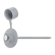 Гвоздь кровельный 2.8х70 мм с пласт. шляпкой, серый (100 шт в пласт. конт.) (для ондулина)  ...STARFIX SMP5-74395-100