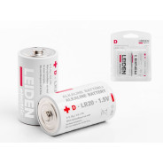 Батарейка D LR20 1.5V alkaline 2шт.  LEIDEN ELECTRIC 808005