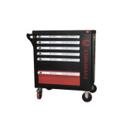 Тележка инструментальная 6-полочная с набором инструментов 154пр(черно-красная)и доп.секцией  ...EVERFORCE YD-1048-03