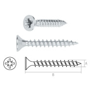 Шуруп универсальный 4.0х12 mm белый цинк (50 шт в зип-локе)  STARFIX SMZ1-57592-50