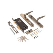 Замок врезной с/руч  АЛЛЮР 0221 AB ст.бронза  УЗК 1026