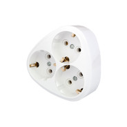 Разветвитель 3-местный, 16А, 250В, с заземляющим контактом,  ...BYLECTRICA РВ16-259