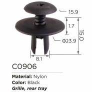 Клипса для крепления внутренней обшивки а/м европейских а/м/ Фиат  ...Forsage C0906(European car/Fiat)