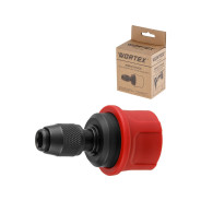 Насадка для фиксации оснастки HEX 1/4"  WORTEX 1325848
