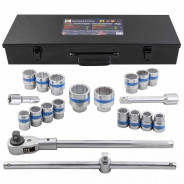 Набор инструментов 21пр, 3/4" (12гр.)(19,21,22,24,26,27,28,29,30,32,34,36,36,38,41,46,50мм), в ...SIGMATOOL Sigmatool-6212-9