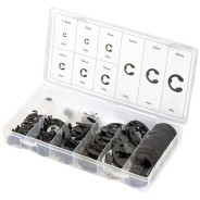 Набор стопорных колец, D 1.5 - 22 мм, 300 предм.  Сибртех 47601