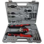 Заклепочник резьбовой/вытяжной M4-M12 складной, в кейсе  Rock FORCE RF-LHF207