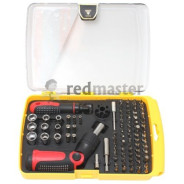 Набор отверток реверсивных поворотных для ювелирных и точных работ, с комплектом бит  ...BaumAuto BM-30314290