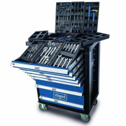 Тележка инструментальная 7-и полочная с набором инструментов 70 пр. 1/4", 1/2" (4-32мм) (р...Scheppach Sch-TW1100