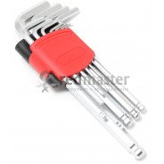 Набор ключей шестигранных,1.5-12мм, 11 пр. длинных с шаром  Forsage F-5116LB