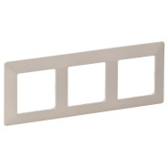 Рамка 3-местная верт/гориз слоновая кость, Valena Life  LEGRAND 754043