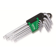 Набор ключей Torx T10-Т50 9шт с отверстием длинные  Toptul GAAL0919