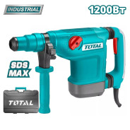 Перфоратор,1200W; 350-2950 уд/мин; 2-10 Дж; SDS MAX;   TOTAL TH112426