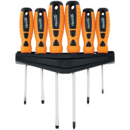 Набор отверток "Point", двухкомпонентные рукоятки, 6 шт.  ...Sparta 11782