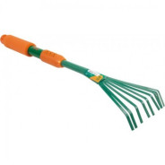 Грабли веерные мини цельнометаллические 505mm  FLO 99025