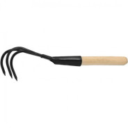 Рыхлитель садовый мини с деревянной ручкой 330mm  FLO 35767