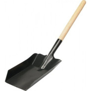 Совок металлический с деревянной ручкой 500х110mm  VOREL 72979