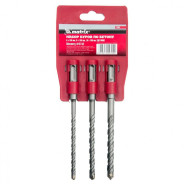 Набор буров по бетону, 6х160, 8х160, 10х160 мм, 3 шт., на подвесной карте, SDS PLUS  ...Matrix 71099