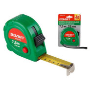 Рулетка  7.5м/25мм. пластиковый копрпус  (быт.) (3 независимых механизма фиксации ленты)  ...ВОЛАТ 20030-725