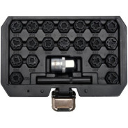 Набор головок для секретных колесных болтов VW, 22пр. (размерный номер 521-540), в кейсе  ...YATO YT-060305