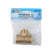 Тройник внутренняя резьба-наружная резьба-внутренняя резьба 1/2  ...Цветлит ZW50012