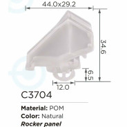 Клипса для крепления внутренней обшивки а/м БМВ пластиковая (100шт/уп.)  ...Forsage клипса C3704(BMW)