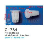 Клипса для крепления внутренней обшивки а/м БМВ пластиковая (100шт/уп.)  клипса ...Forsage C1784(BMW)