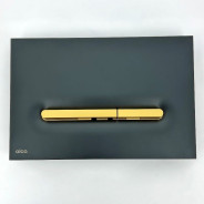 Кнопка управления для скрытых систем инсталляции, Linka (черный-мат/золото-мат), Alca  ...Alcaplast M1878-7