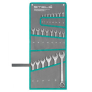 Набор ключей комбинированных 6-32 mm, 22 шт., CrV, матовый хром  ...Stels 15423