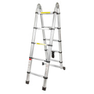 Лестница-стремянка телескопическая алюм. бытовая 1.6+1.6м (5+5 ступ.)  ...Forsage F-UP160-M