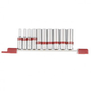 Набор удлиненных торцевых головок 1/4", 6гр., CrV, 10шт., 4-13мм,  ...Matrix 13592