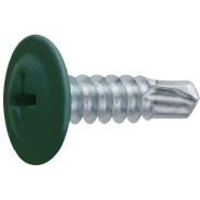 Саморез 4.2х16 мм с прессшайбой, цинк, со сверлом, RAL 6002 (14000 шт в коробе) (цвет лиственно-зеле...STARFIX SM-40883-14000