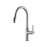 Смеситель для кухни (Lt) D35, серия Lotus хром, (Вытягивающийся двухрежимный J-излив) a-five ...A-five A5-0525