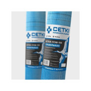 Стеклосетка штукатурная 5х5, 1мх50м, ССШ-160 ПРАВIЛЬНАЯ синяя РБ  ...СЕТКI НАВАПОЛАЦКIЯ 4814273005893