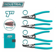 Набор съемников стопорных колец 180 мм   (4 шт)TOTAL THTJ214042