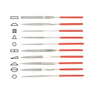 Набор надфилей алмазных 140х50х3mm 10шт. PROFI  STARTUL ST4046-10