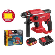 Аккумуляторный перфоратор, 18В, 1АКБ 4,0 А/ч,  2.2 Дж, 4950 уд/мин,  CRH 1820-2  ALL1 МЕГА АКЦИЯ    ...WORTEX 329283
