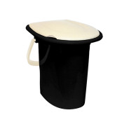 Ведро туалетное 16л, белый ротанг  IDEA М2459