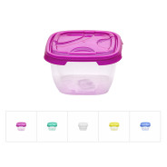 Контейнер прямоугольный 0.4 л, с крышкой, Frigo (105х105х65 mm)  DRINA 10302