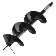 Шнек для грунта E-200, диаметр 200мм, длина 800мм,соединение 20мм, несъёмный нож  ...DENZEL 56024